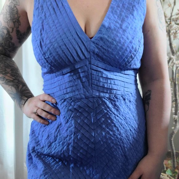 J. Crew Preppy Periwinkle Strapless Tank Dress 8 - Picture 5 of 7